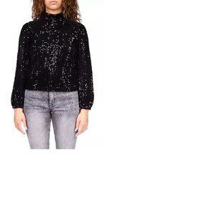 Sanctuary Women's All Nighter Mock Neck Top, Size M